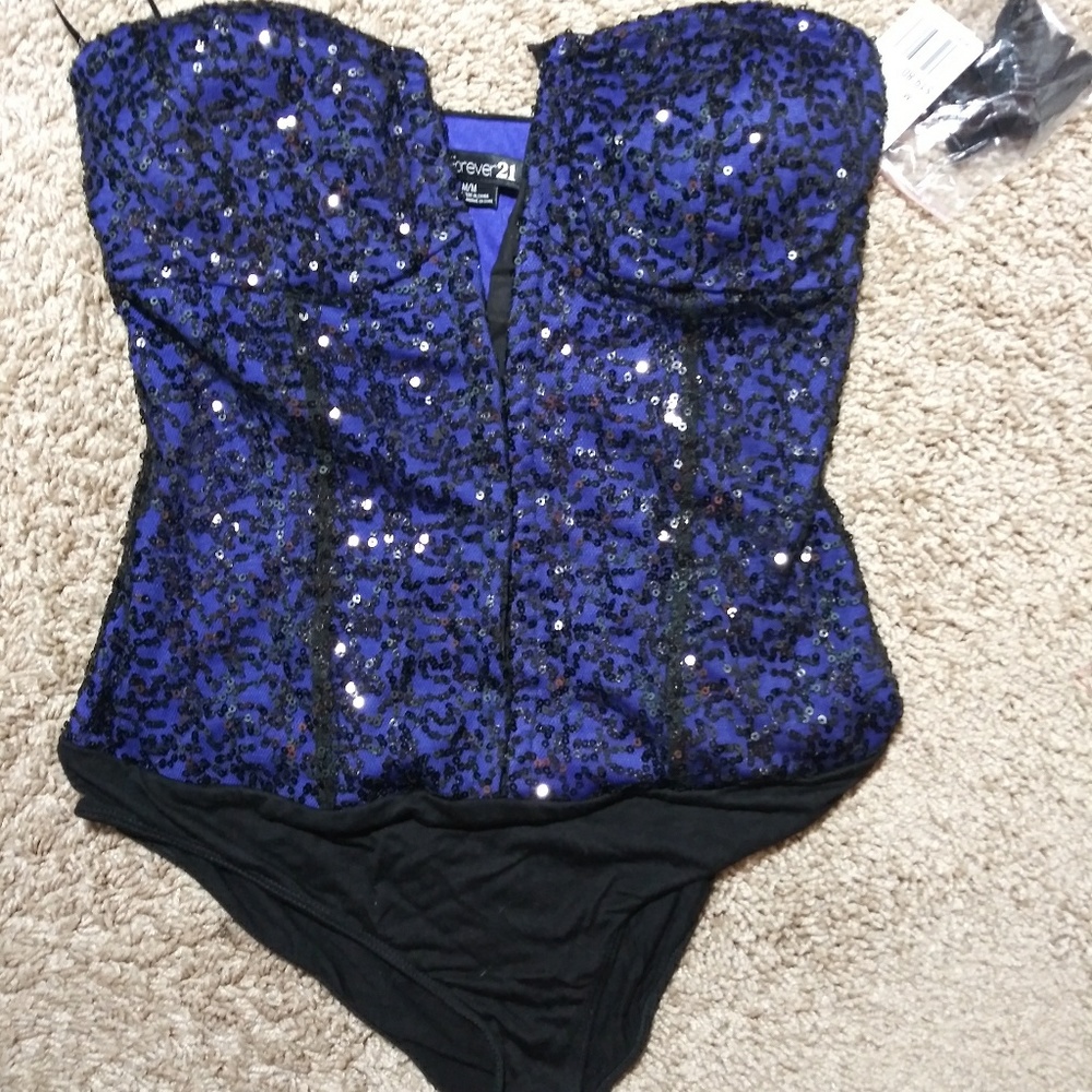 Forever 21 Sequin Bodysuit